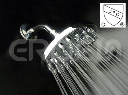 Tête de douche de pluie en laiton de style diamant à fonction unique UPC cUPC - Pomme de douche à fonction unique en laiton de style diamant ERDEN